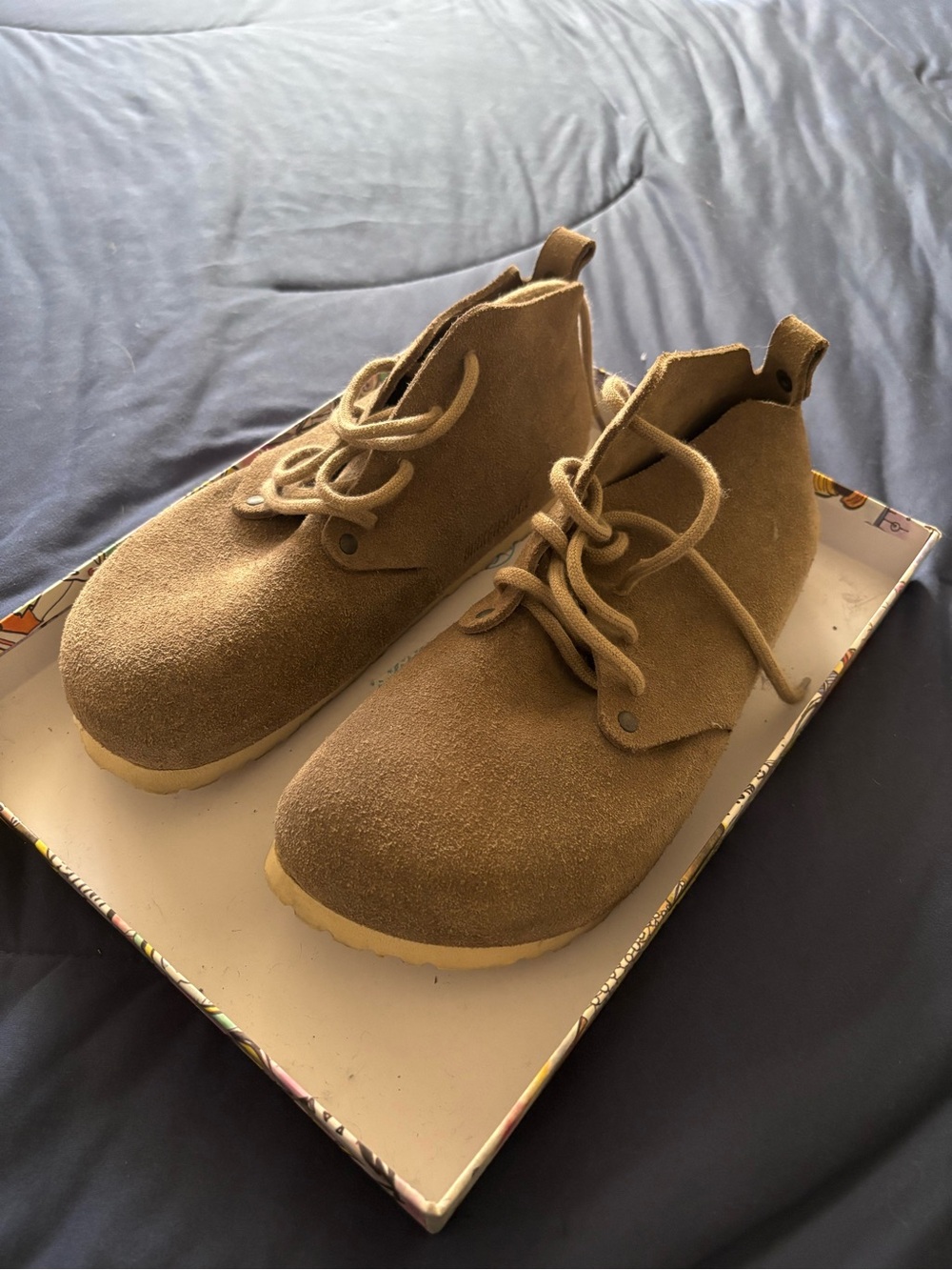 Rare Birkenstock women’s  Suede Lace-Up Boots clogs in Brown